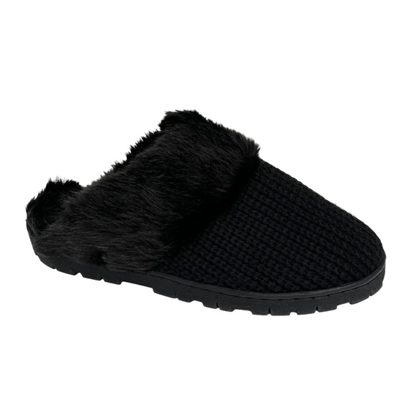 Dr. Scholl's Sunday Scuff Slippers Black Size 7M - Picture 1 of 9